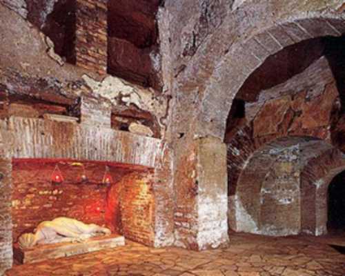 Catacombe di San Callisto a Roma - Cripta dei Papi
