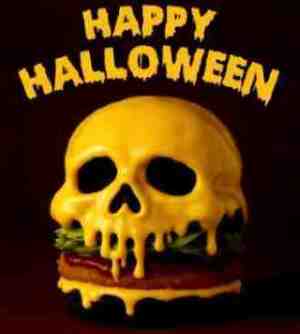 creepy halloween burgher