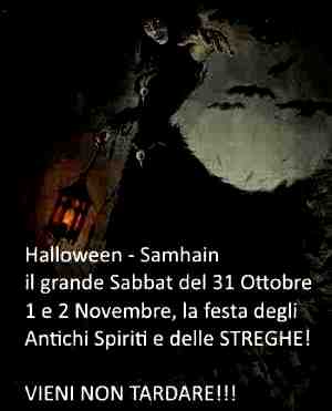 invito al sabbath delle streghe