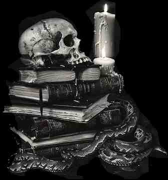 libri neri con serpente