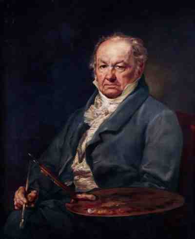 ritratto di francisco goya pittore e incisore spagnolo
