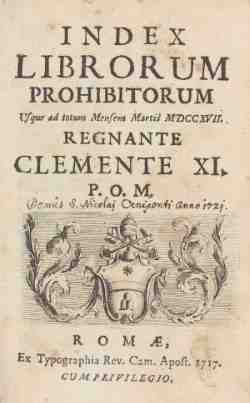 index librorum prohibitorum