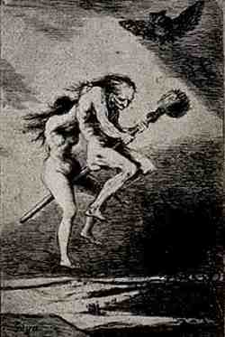 strega in volo
