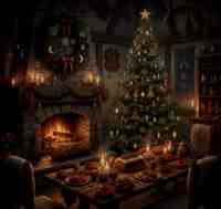 yule albero decorato