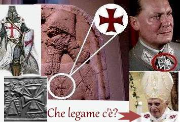 croce templare nazista del papa e sumera